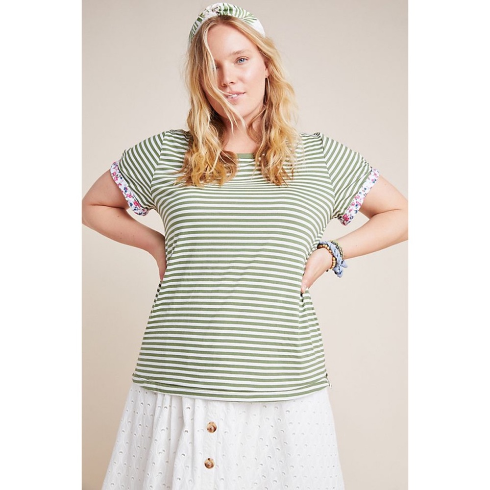 Anthropologie Sydney Ringer Tee XL